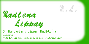 madlena lippay business card